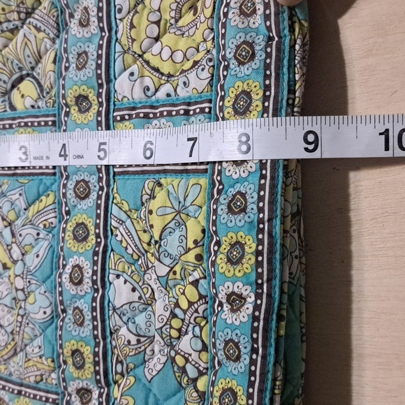 P5 Vera Bradley Peacock Tote Retired Double Handle Toggle Shoulder Bag Small - Picture 7 of 9